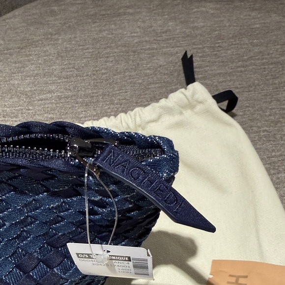 Naghedi Midnight Blue Woven Bag - Picture 4 of 4